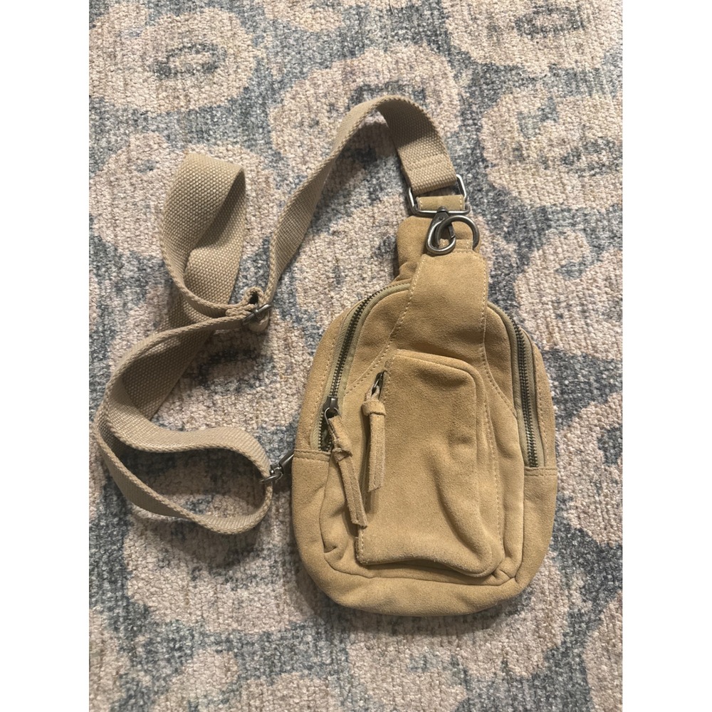 Free People Hudson Suede Leather Sling Bag Crossbody Great Condition